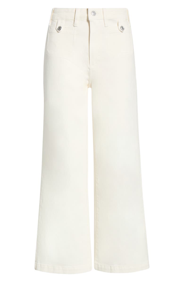 PAIGE Anessa High Waist Ankle Wide Leg Jeans, Alternate, color, Tonal Ecru