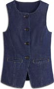 Boden Cotton Denim Vest