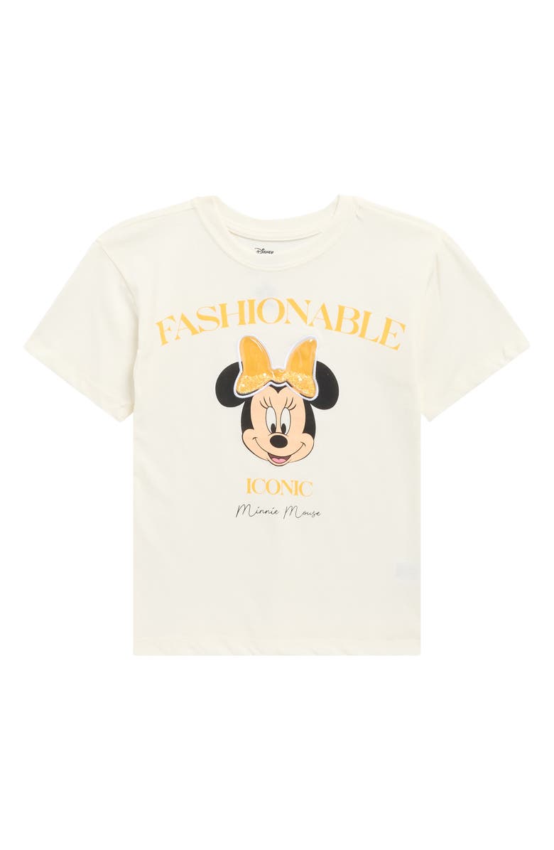 Freeze x Disney<sup>®</sup> Kids' Minnie Mouse Confetti Graphic T-Shirt, Main, color, Ivory