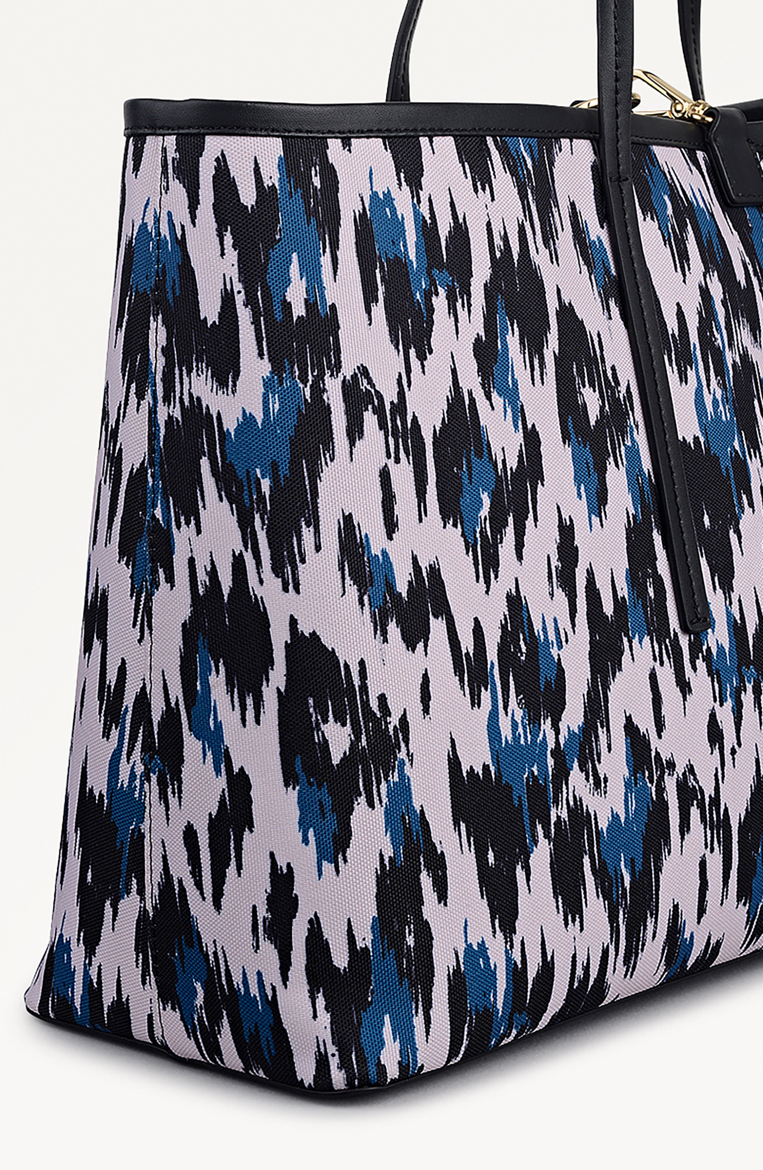 Addison Abstract Large Tote, Alternate, color, TEAL