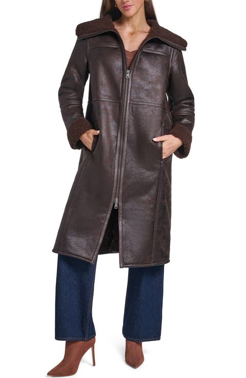 Faux Shearling Coat