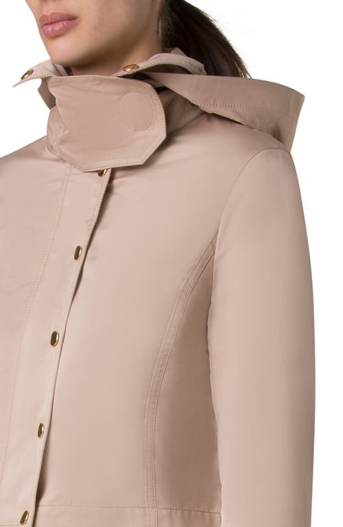 Akris Punto Water Repellent Taffeta Crop Jacket In Beige