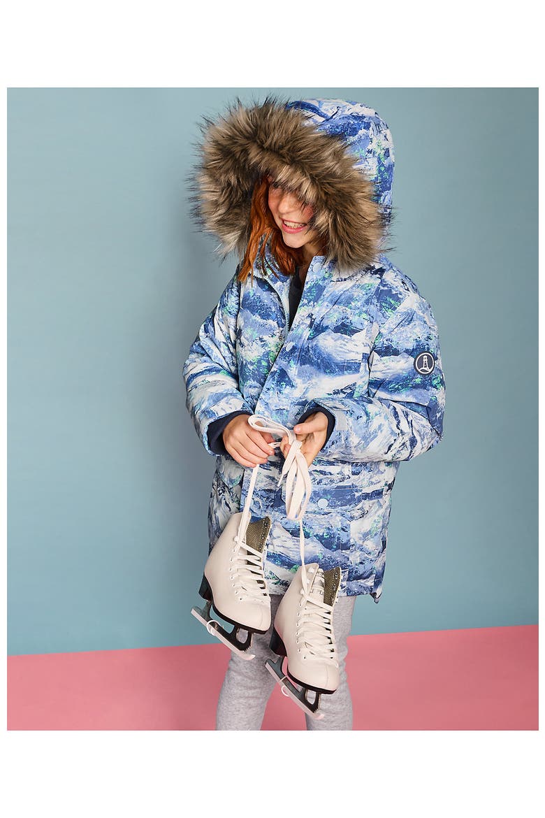 Kids Expedition Waterproof Winter Down Parka, Main, color, Blue Arctic Mountain