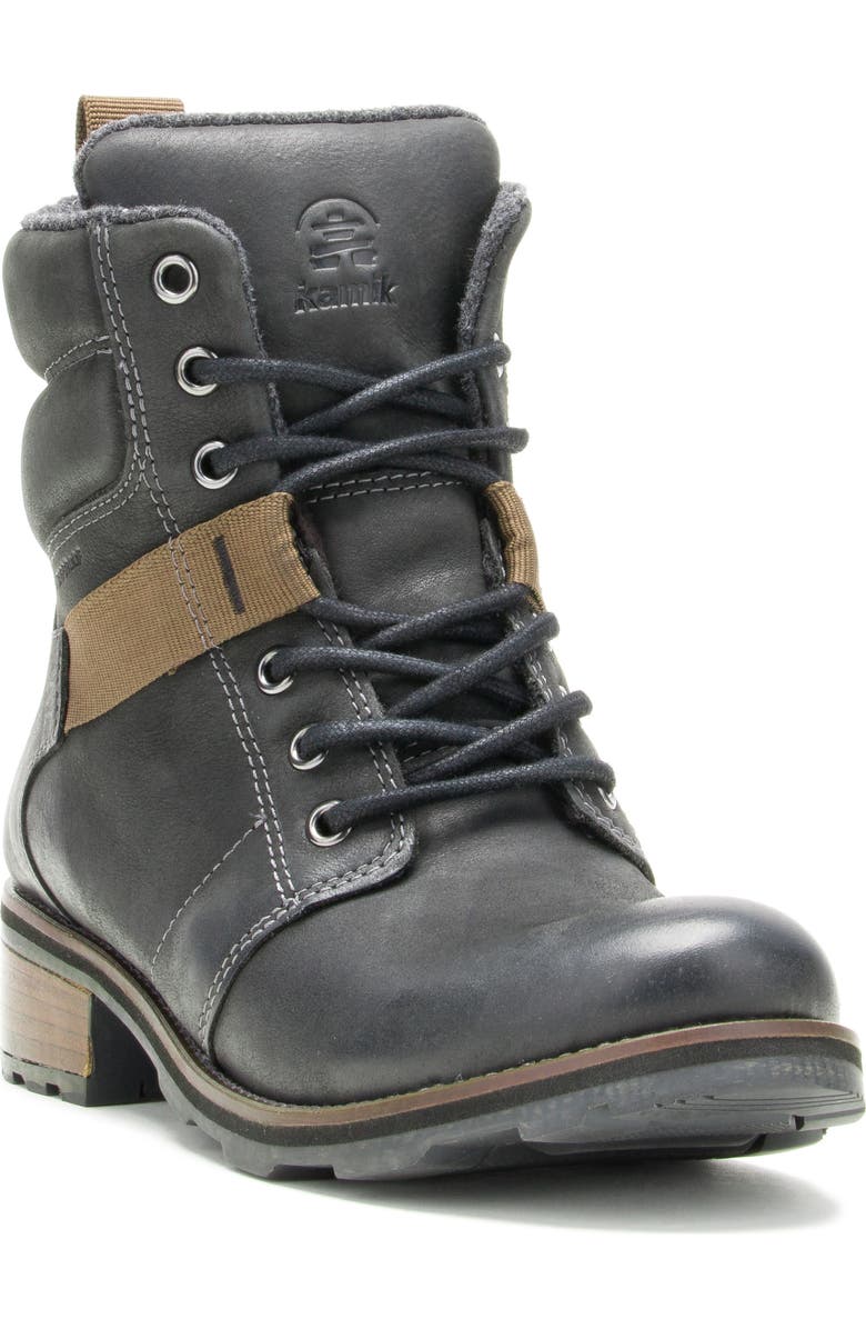 Kamik Isabellam Waterproof Boot, Main, color, Black