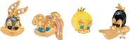 Girls Crew Looney Tunes Set of 4 Stud Earrings