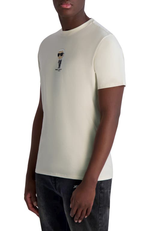 Karl Lagerfeld Paris Small Karl Graphic T-shirt In Natural