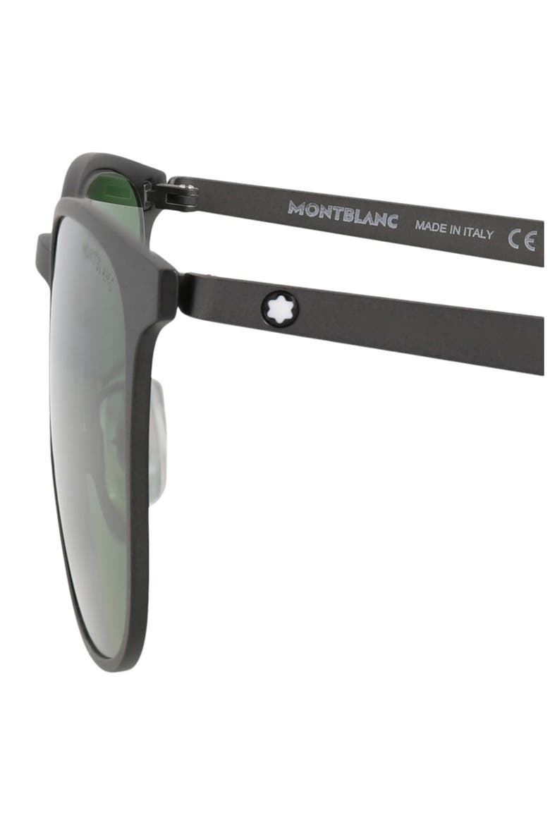 54mm Round Sunglasses, Alternate, color, RUTHENIUM GREEN