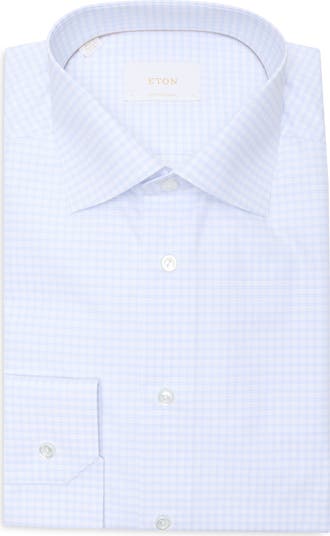 Eton Contemporary Fit Check Cotton Dress Shirt | Nordstromrack