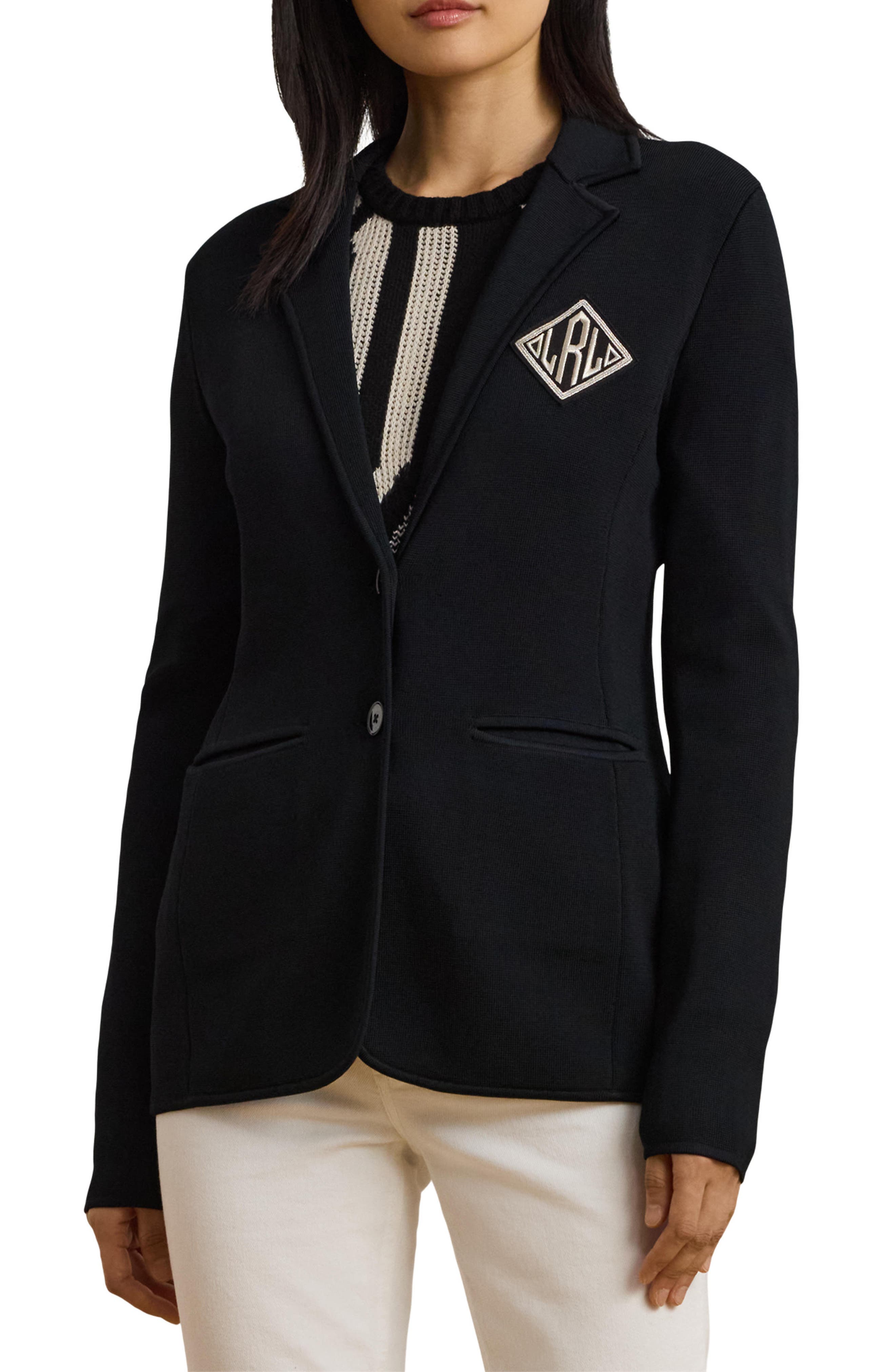 Lauren Ralph Lauren Logo Patch Blazer