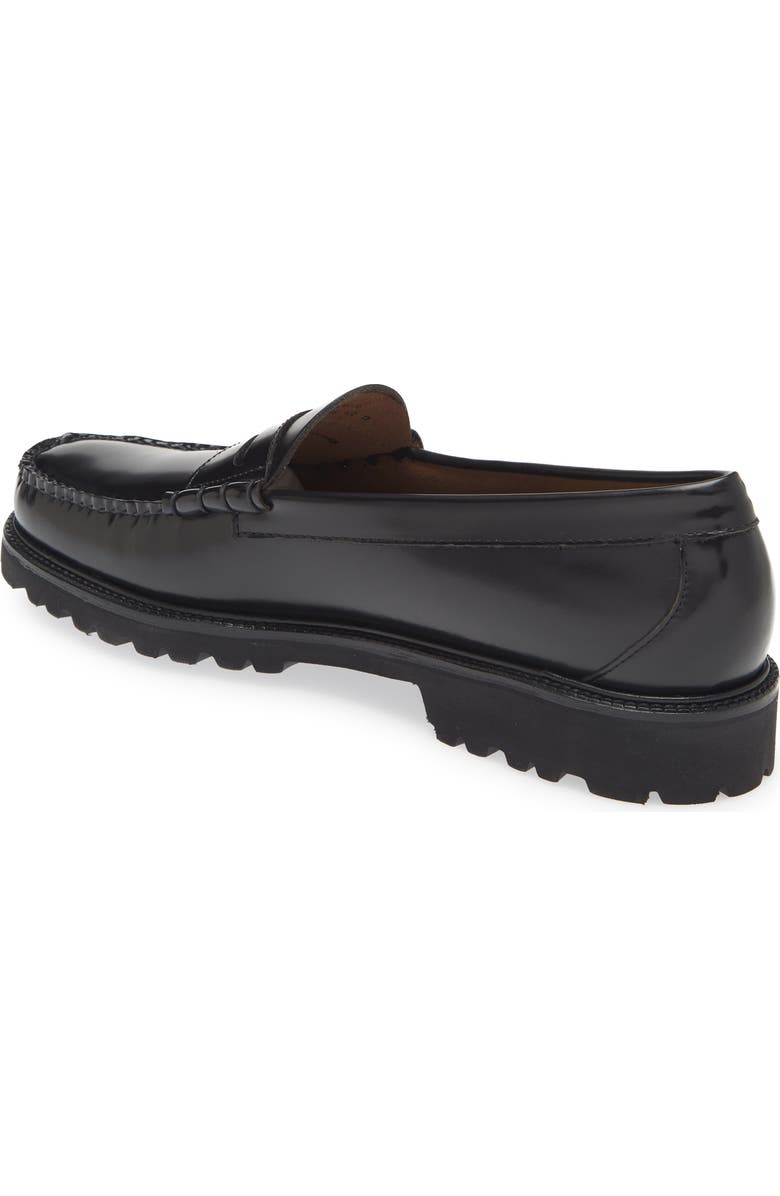 G.H.BASS Larson Lug Loafer, Alternate, color, Black