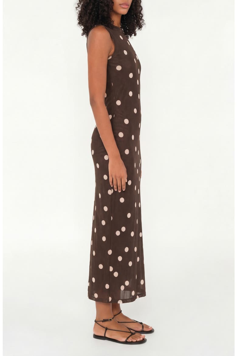 Salty Sleeveless Maxi Dress, Alternate, color, POLKA DOTS CREAM