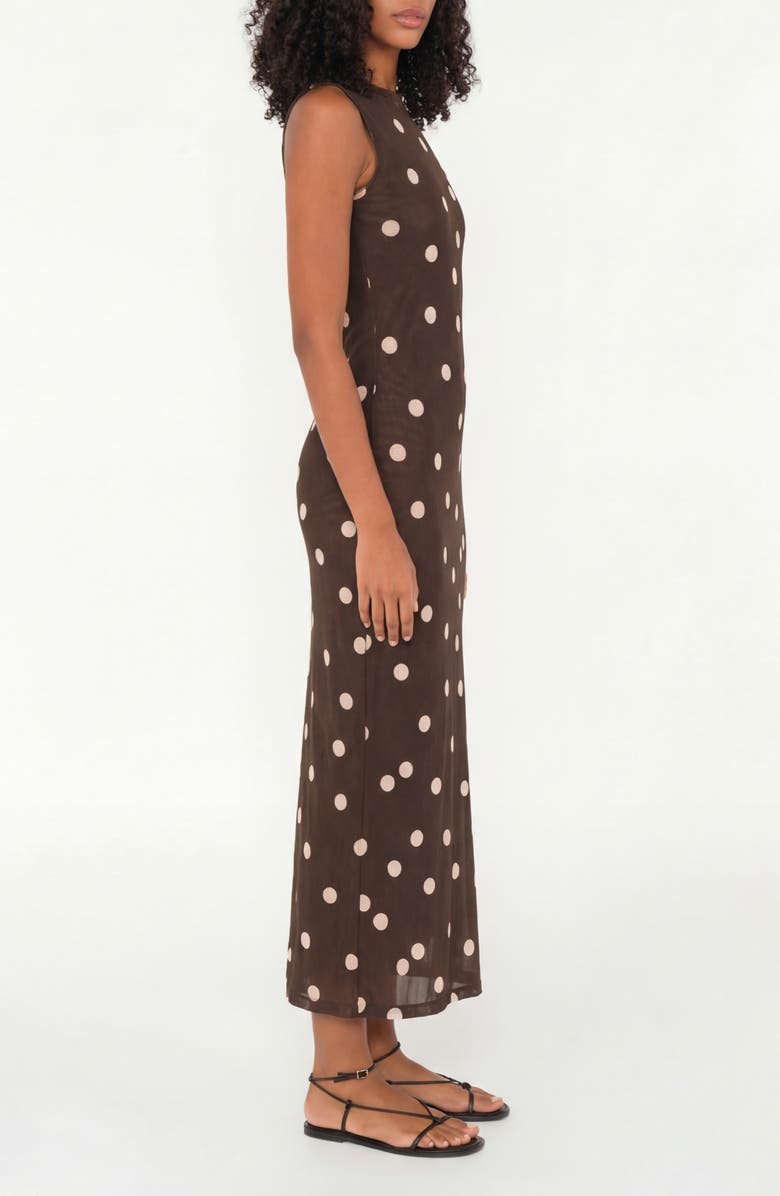The Lulo Project Salty Sleeveless Maxi Dress, Alternate, color, Polka Dots Cream