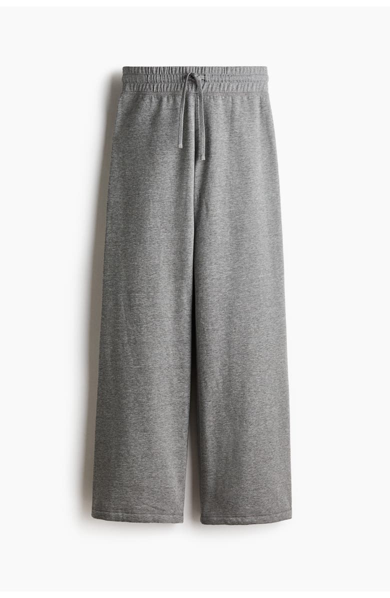 H&M Flared Sweatpants, Main, color, Gray Melange