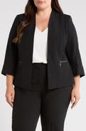 KASPER Stretch Crepe Jacket