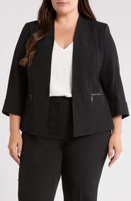 KASPER Stretch Crepe Jacket