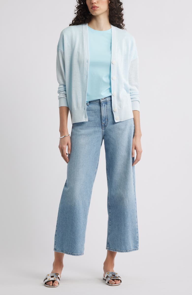 Nordstrom Pima Cotton Blend Crewneck T-Shirt, Alternate, color, Blue Atomizer