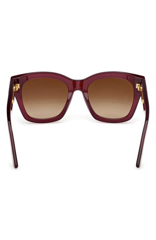 Tom Ford 53mm Gradient Butterfly Sunglasses