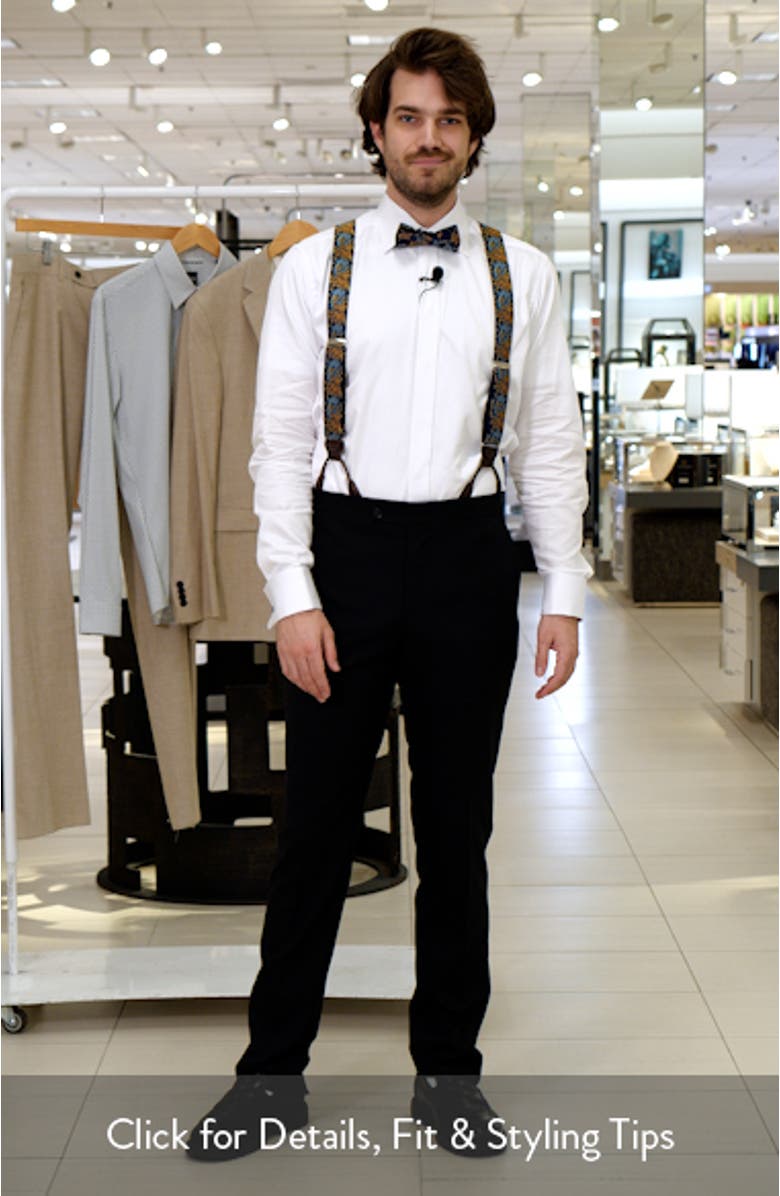Bird of Prosperity Silk Suspenders, sales video thumbnail