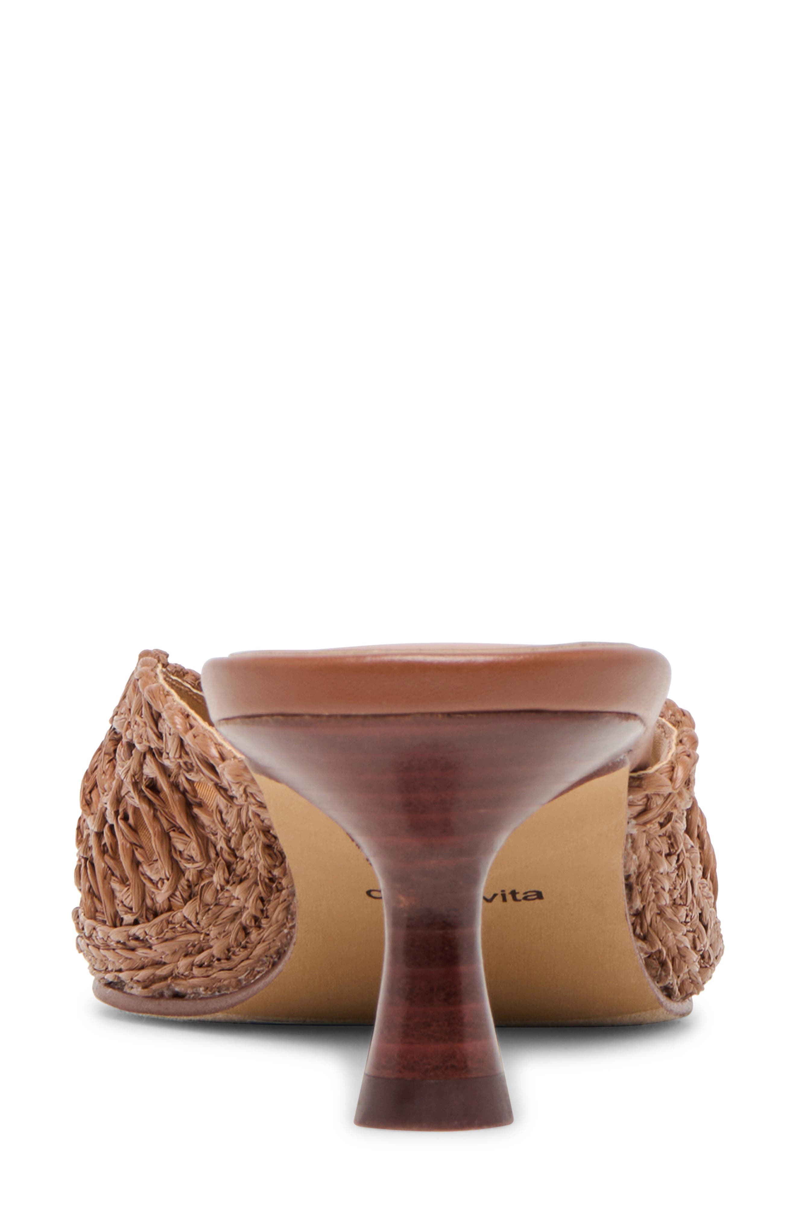 Dolce Vita Cleo Woven Mule, Alternate, color, Mid Brown Raffia