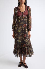 Siedrés Serica Rivet Studded Maxi Dress