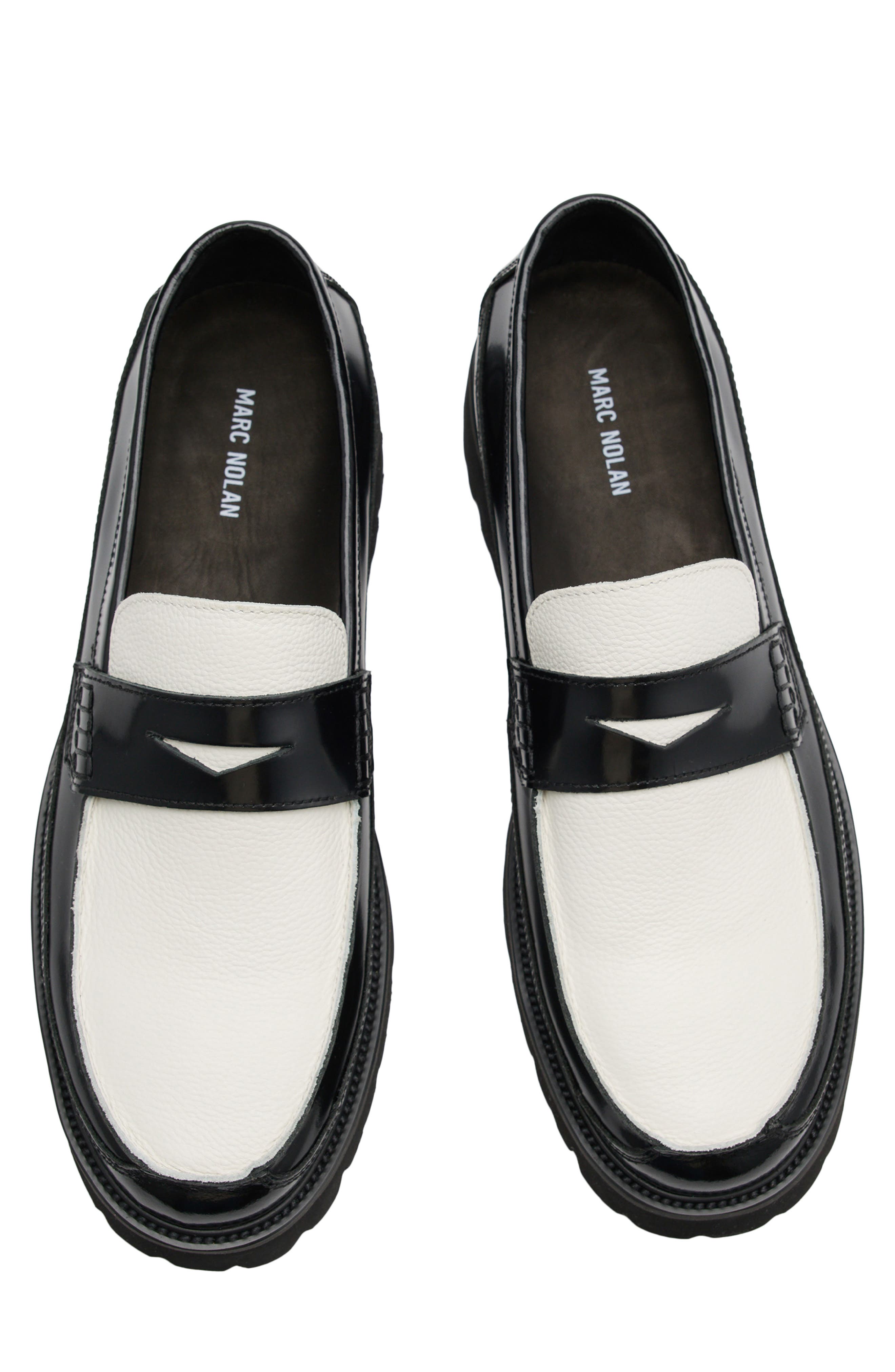 MARC NOLAN Adler Lug Sole Penny Loafer, Alternate, color, 