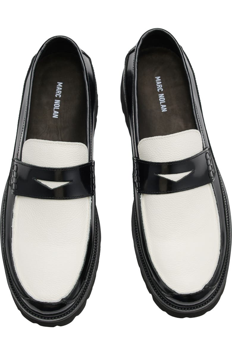 MARC NOLAN Adler Lug Sole Penny Loafer, Alternate, color,