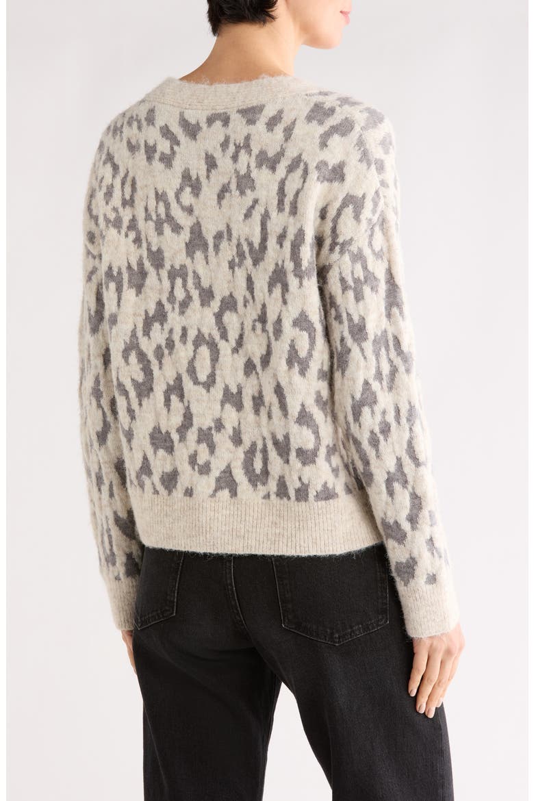 Leopard Print Cardigan, Alternate, color, BEIGE-LEOPARD