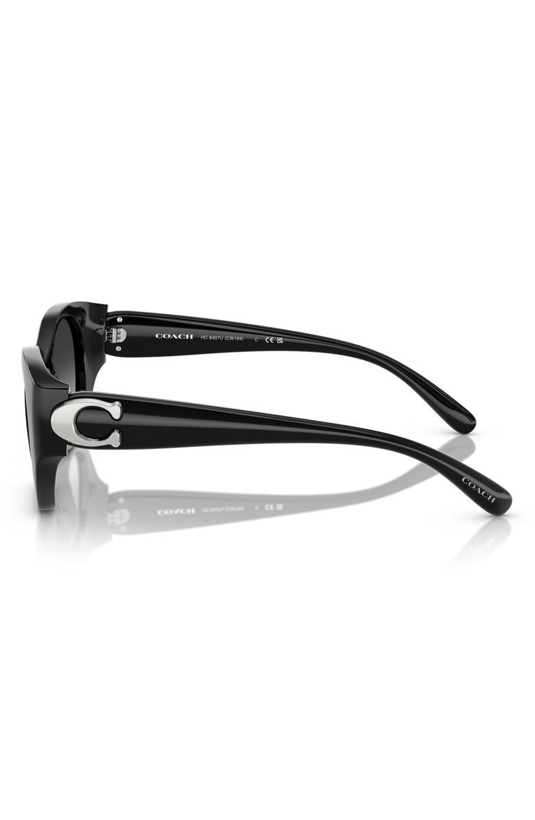 COACH 52mm Gradient Oval Sunglasses, Alternate, color,