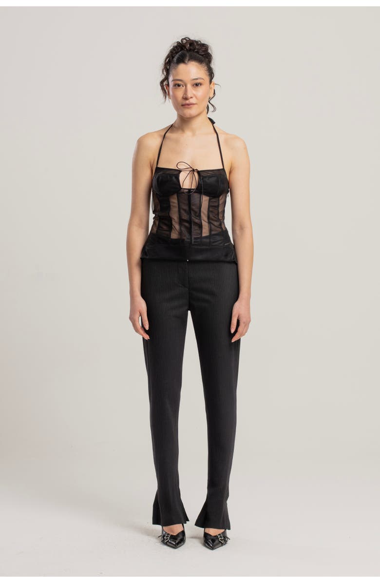 PCFG Zip Detail Skinny Women Flare Pant, Alternate, color, Black