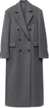 & Other Stories Longline Double Breasted Coat