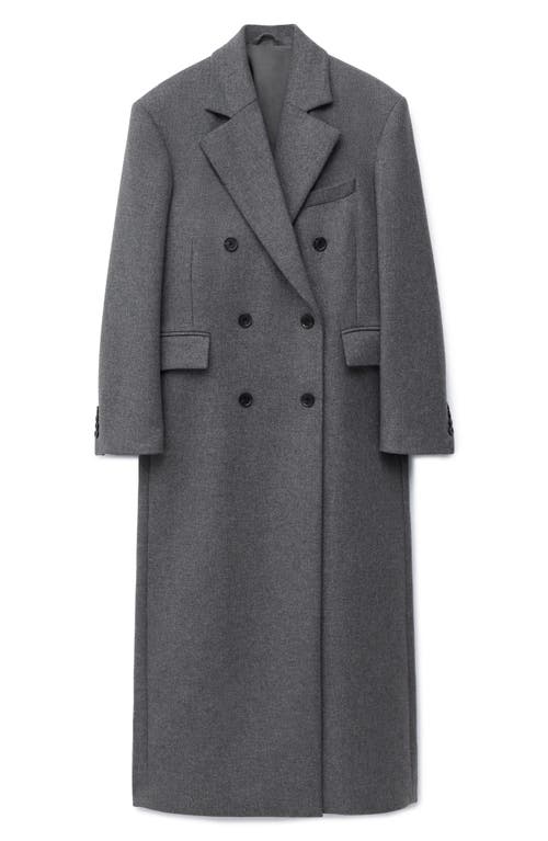 & Other Stories Longline Double Breasted Coat In Gray