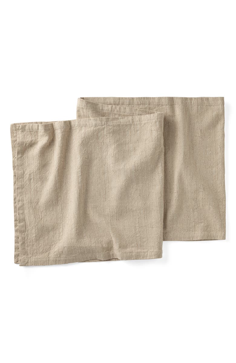 Coyuchi Toro Canyon Organic Cotton Runner, Main, color, Nutmeg