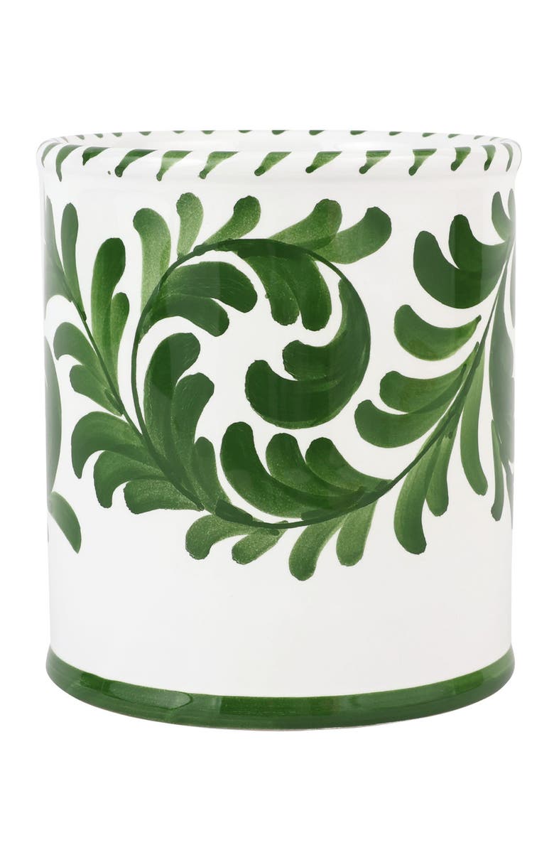 VIETRI Arezzo Green Utensil Holder, Alternate, color, Green