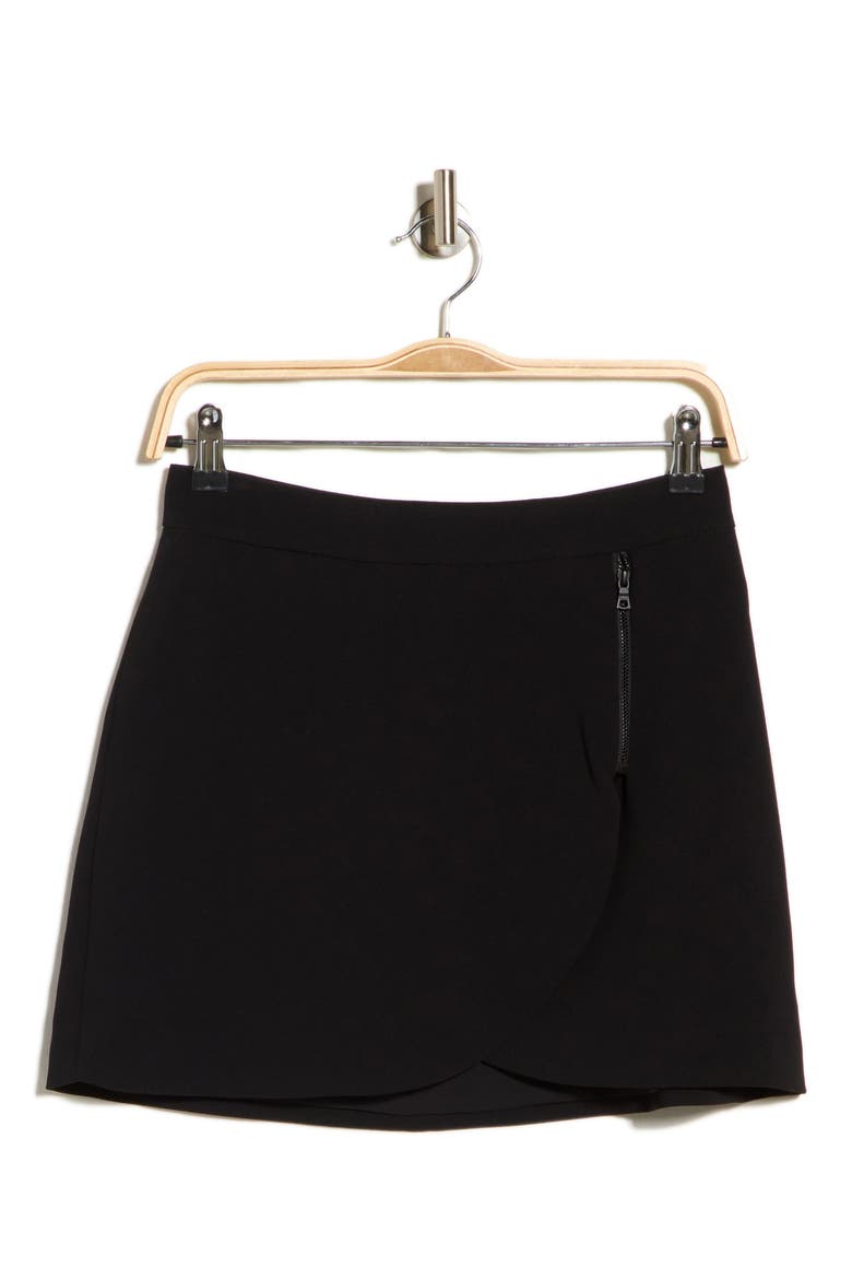 Lennon Side Zip Miniskirt, Main, color, BLACK