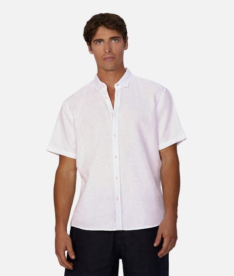 The Tennyson Linen Blend Short Sleeve Shirt