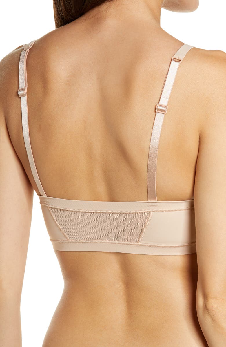 True & Co . True Body Lift Mesh Triangle Bralette, Alternate, color,