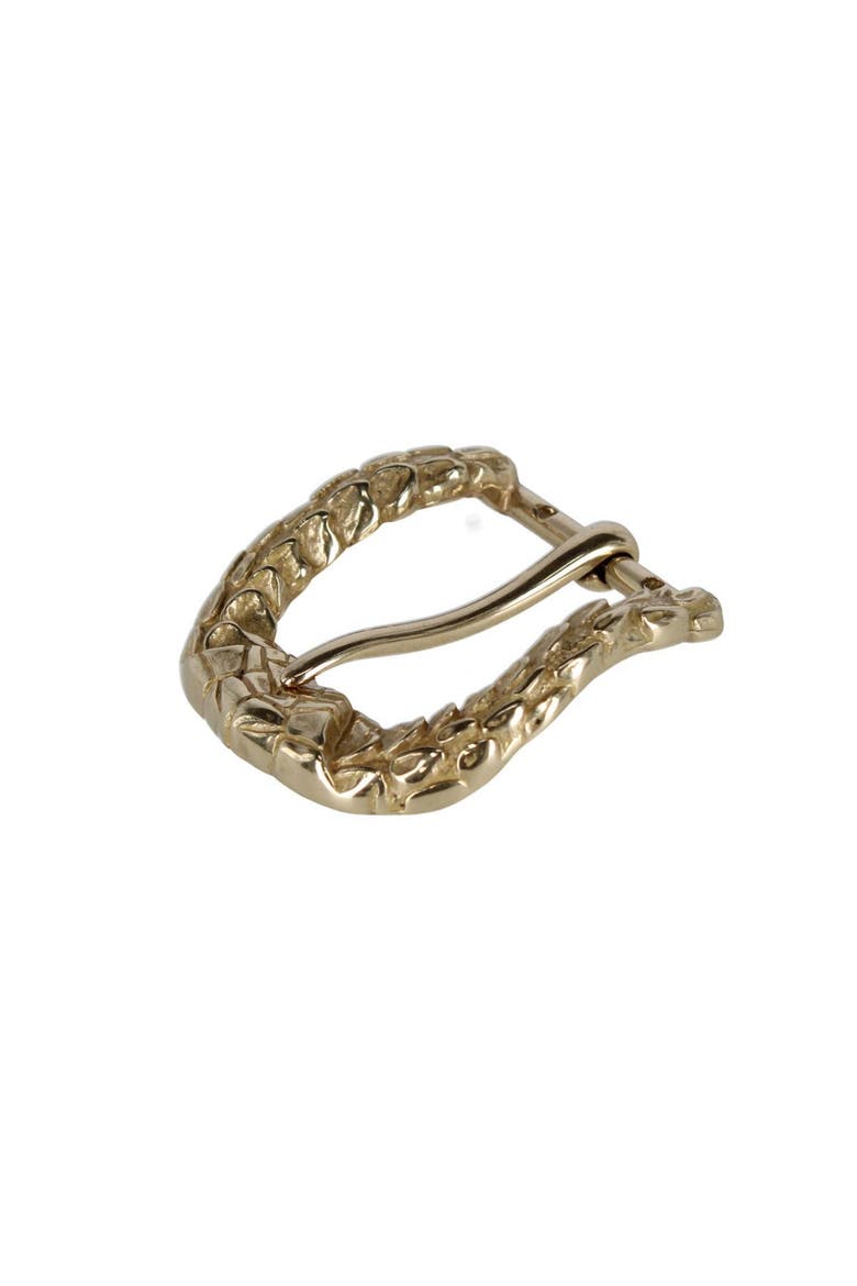 35mm Opulent Scaled Italian Solid Brass Harness Belt Buckle, Alternate, color, Polished Brass