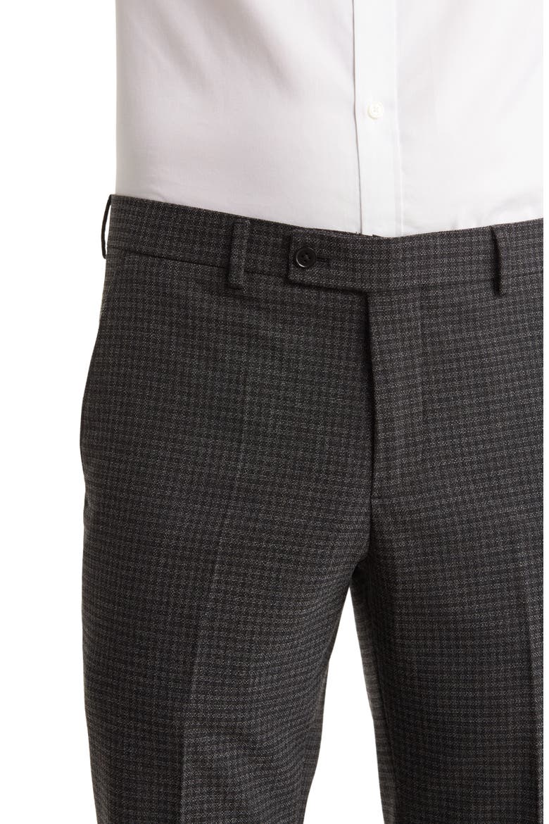 Gray Check Notch Lapel Two-Piece Suit Set, Alternate, color, GREY