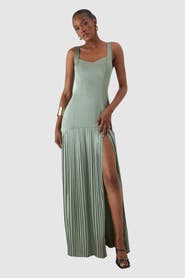 MissPap Premium Pleated Skirt Bridesmaid Dress