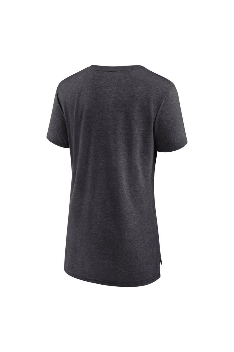 Women's Nike Charcoal Las Vegas Raiders Vintage Graphic Tri-Blend Scoop Neck T-Shirt, Alternate, color, Charcoal