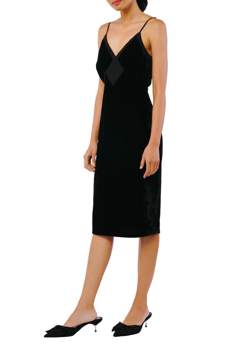 Divina V-neck Sheath Dress, Alternate, color, BLACK