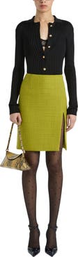 Balmain Buttoned Ribbed Knit Cardigan