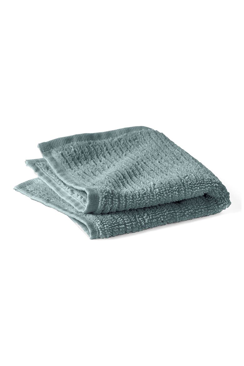 Temescal Organic Cotton Rib Washcloth, Main, color, LAGOON