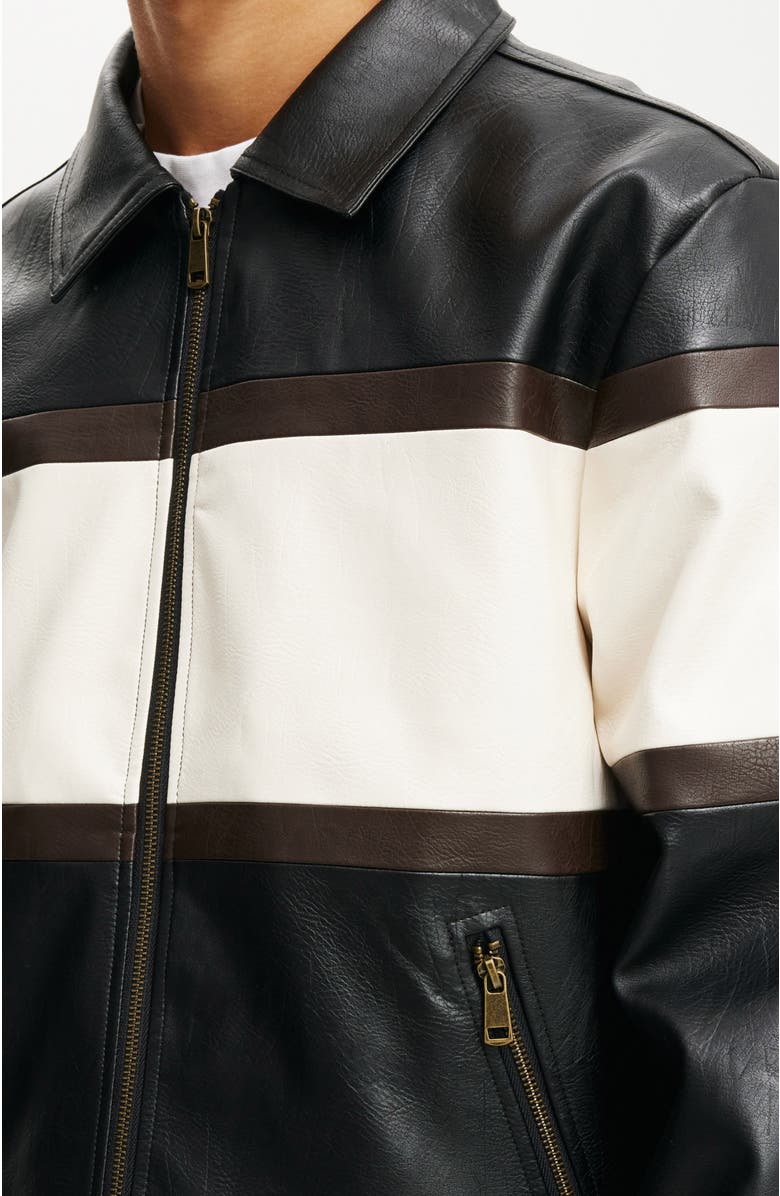 Cotton On Joey Faux Leather Jacket, Alternate, color, 