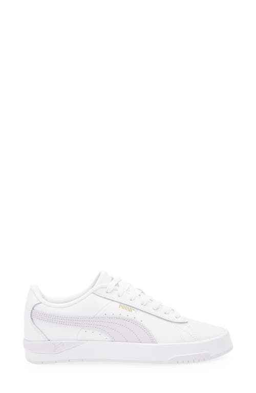 Puma Jada Classic Sneaker In White-lilac Frost