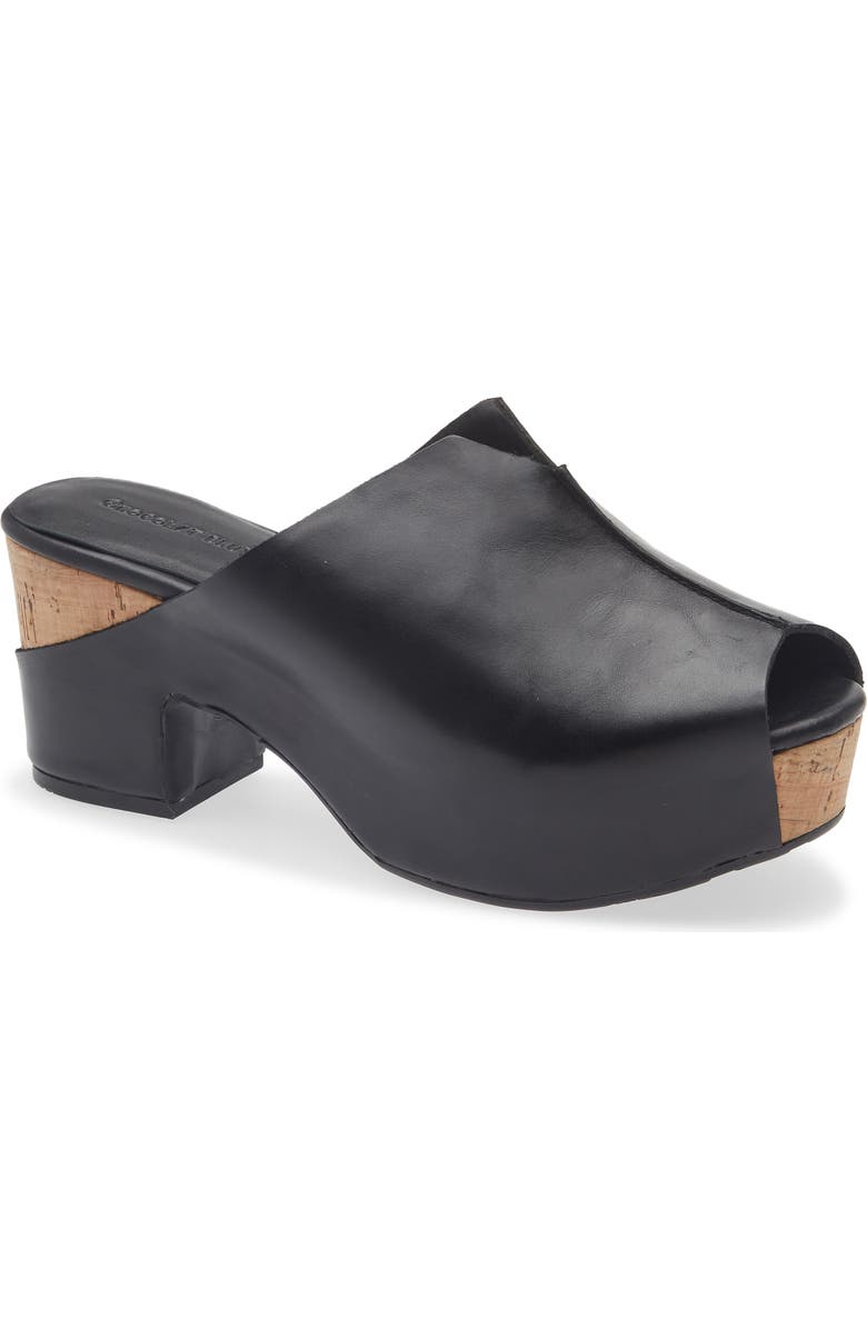 Chocolat Blu Gamma Peep Toe Platform Slide Sandal, Main, color,