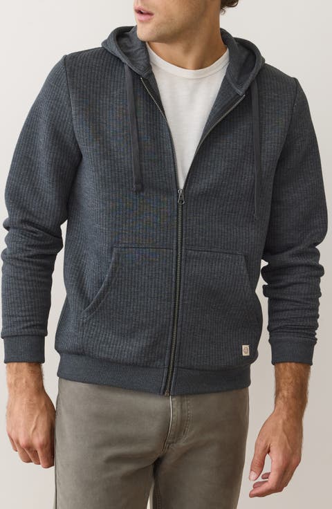 Corbet Quilted Zip-Up Hoodie