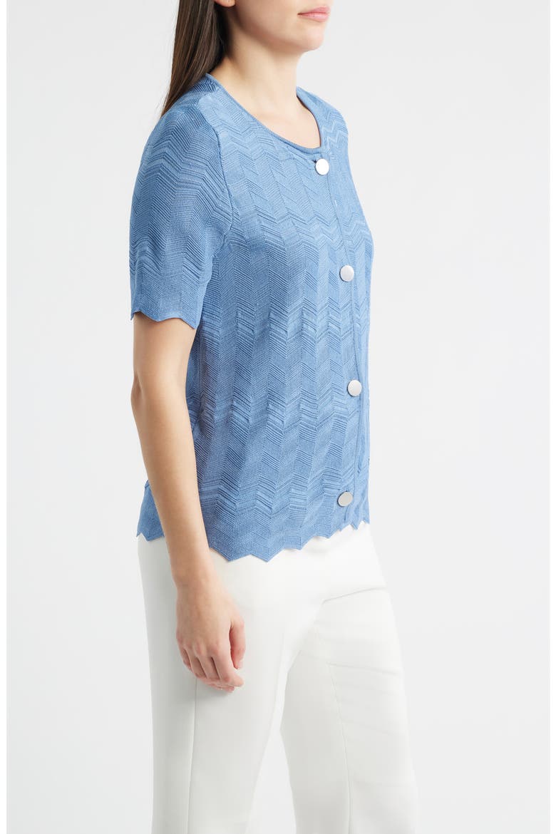 Zigzag Pointelle Cardigan, Alternate, color, LAGOON