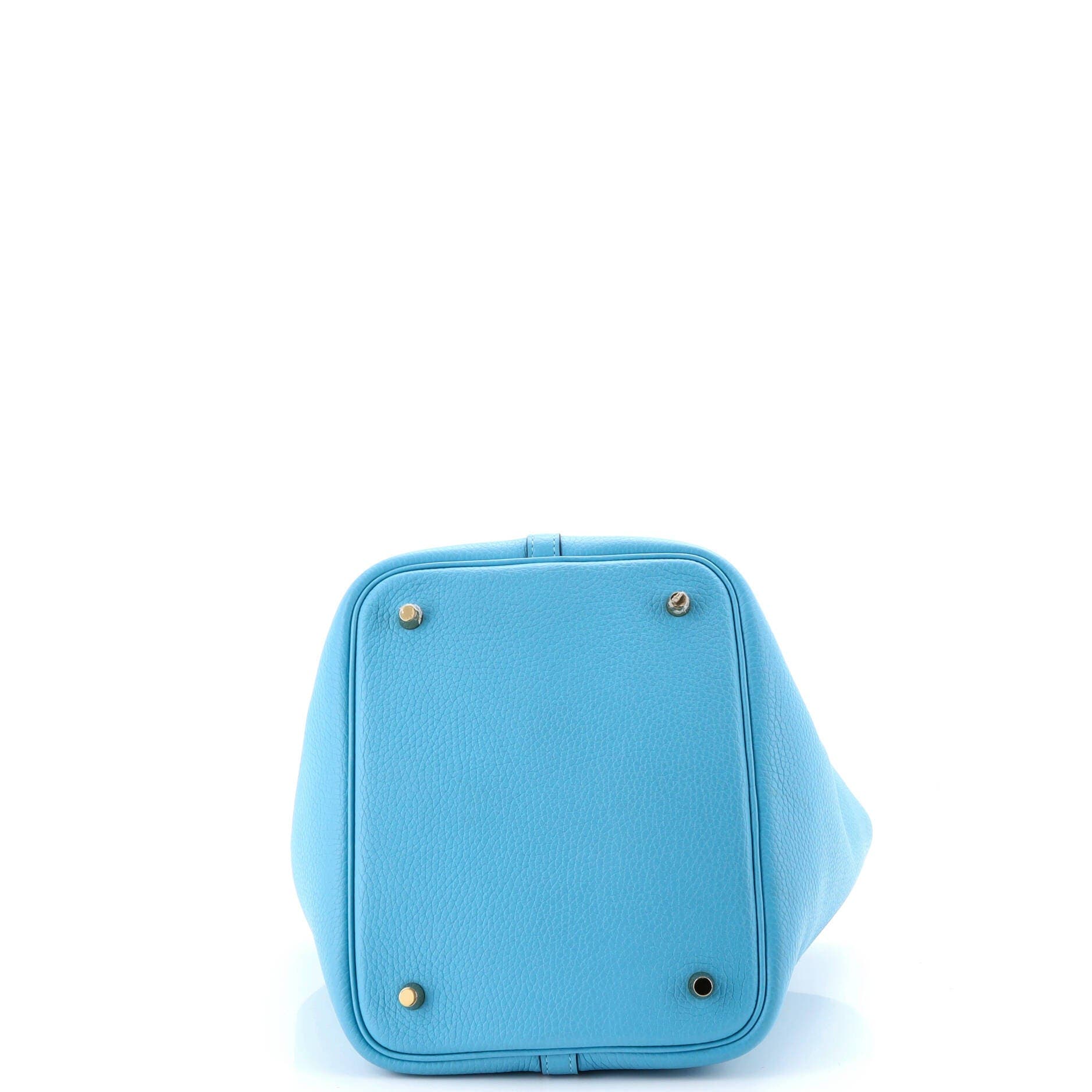 Pre-Owned Hermes Picotin Lock Bag Clemence MM, Alternate, color, Celeste