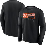 FANATICS Men's Fanatics Black San Francisco Giants Focus Fleece Pullover Sweatshirt